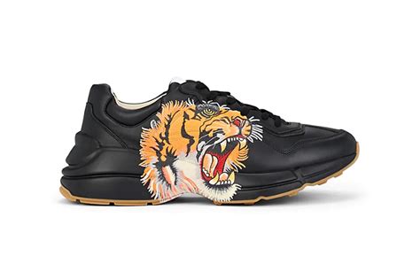 tiger sneakers gucci|Gucci rhyton tiger print.